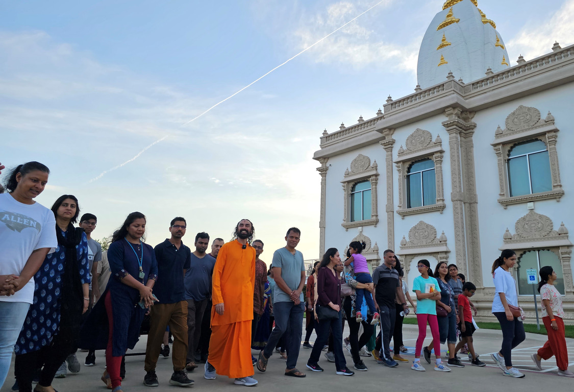 Morning Walk with Swamiji