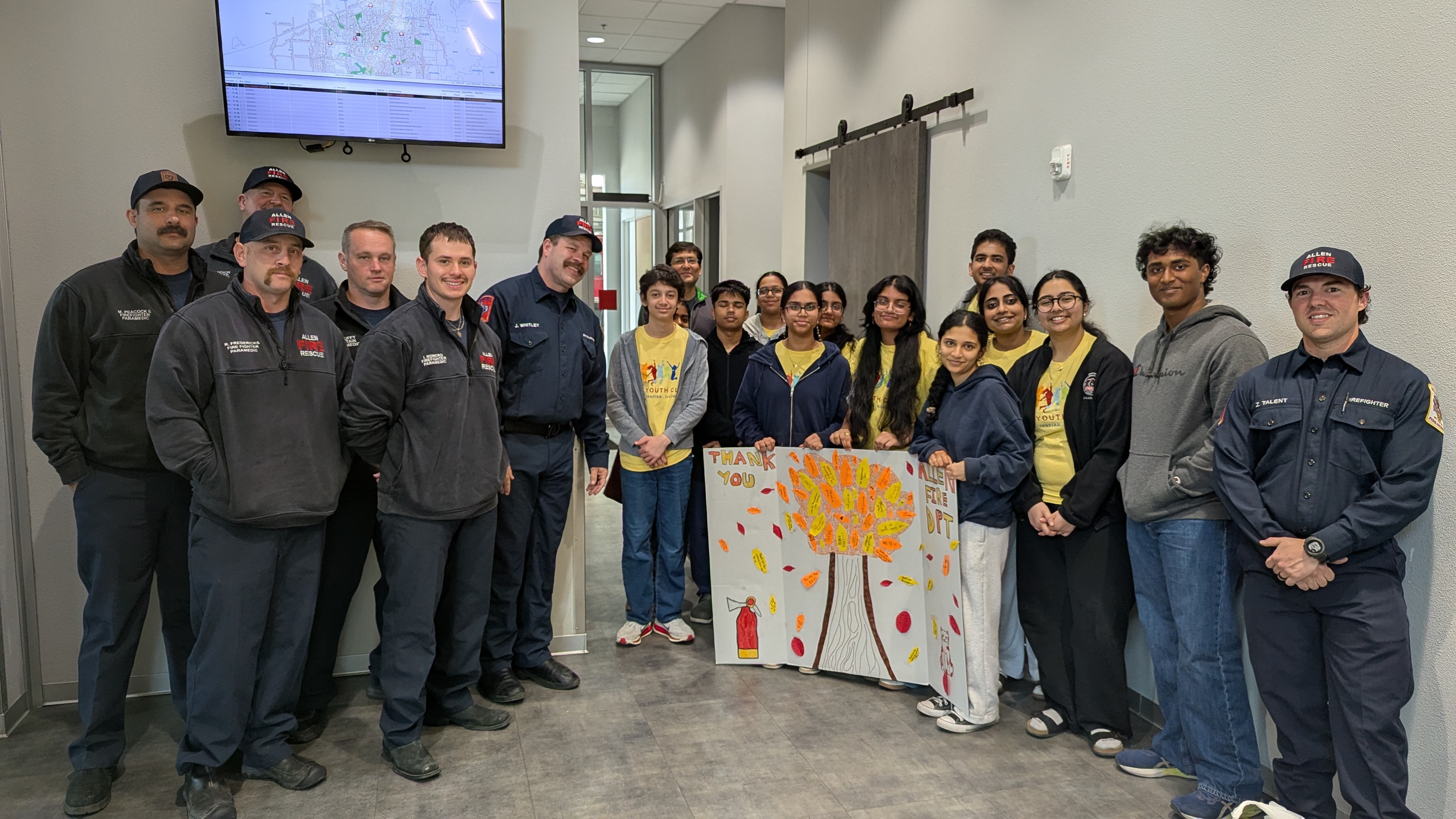 Gratitude Visit to Allen Fire Stations